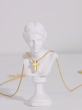 Gold Cross Pendant Necklace